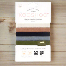 Load image into Gallery viewer, Plastic Free Hair Ties - 5 pack (multicoloured or black)
