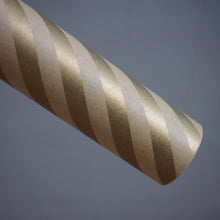 Load image into Gallery viewer, Gold Stripes Wrapping Paper (5m roll)