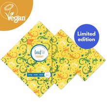 Load image into Gallery viewer, Vegan Wax Food Wraps- x3 Pack