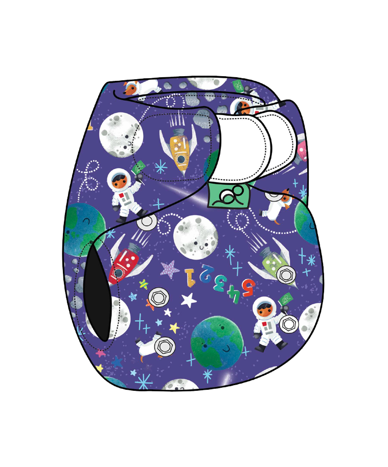 All-in-one Cloth Nappy (Easy fit)