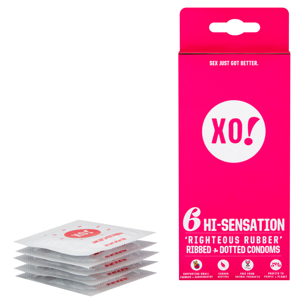 'Righteous Rubber' Condoms, High Sensation (6 pack)