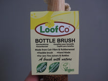 Load image into Gallery viewer, LoofCo bottle brush with label on a gray background
