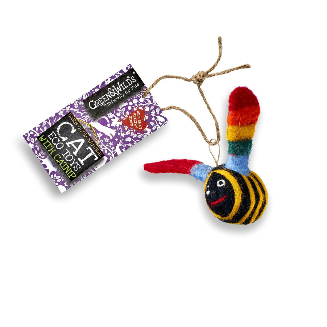 Buzz Bee- Eco Cat Toy with catnip