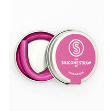 Load image into Gallery viewer, Reusable Silicone Straw in Travel Tin
