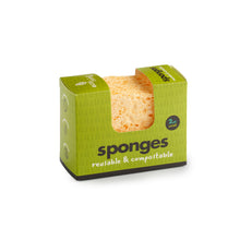 Load image into Gallery viewer, 2 Pack Compostable Large Sponges (UK made)
