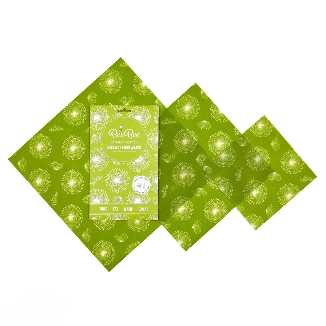 Beeswax Food Wraps- x3 Pack (Choice of Design)