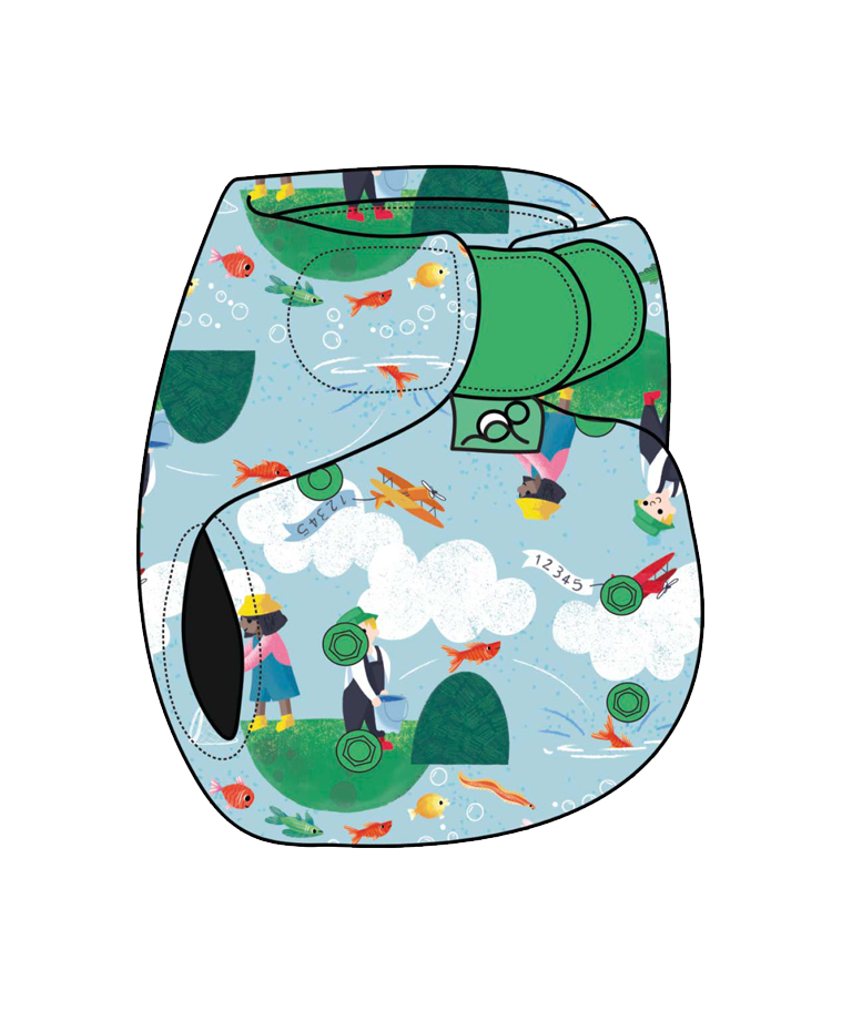 All-in-one Cloth Nappy (Easy fit)