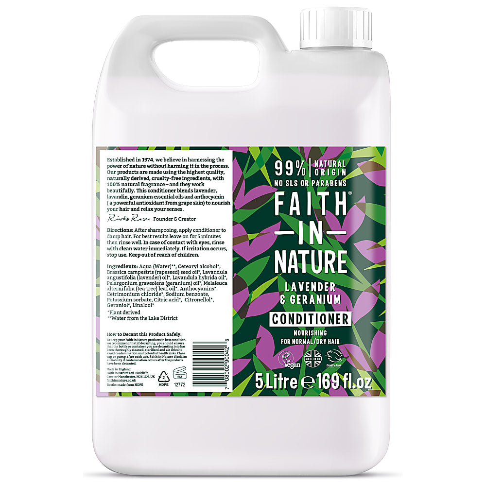 Lavender & Geranium Conditioner 5 litres