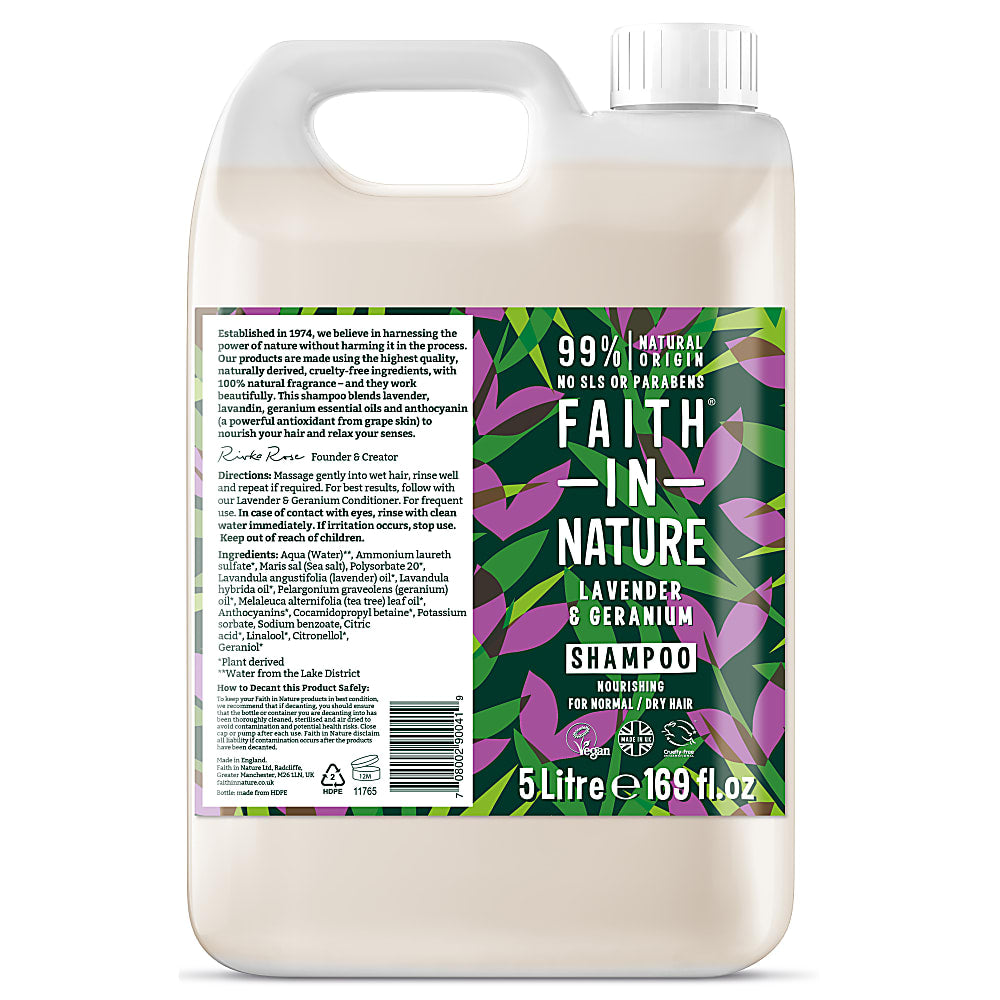 Lavender & Geranium Shampoo 5 litres