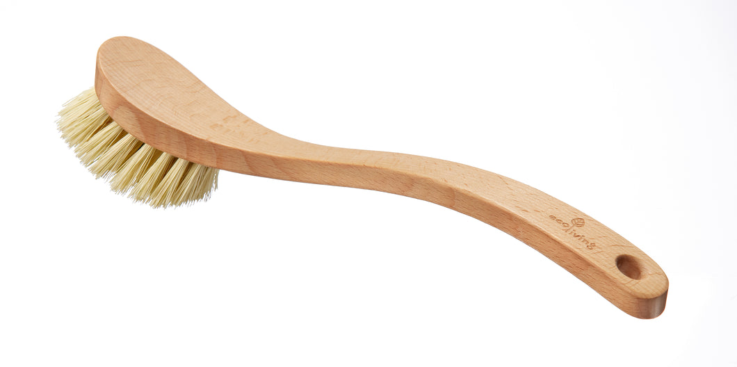 Wooden Dish Brush with Plant Bristles